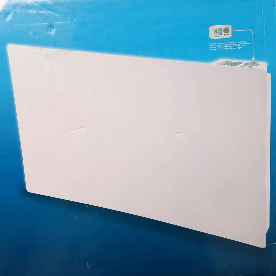 BOXED BLYSS SARIS 2000W RADIANT PANEL HEATER 44 X 84 X 10CM