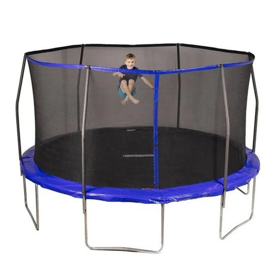 BOXED SPORTSPOWER 14' BOUNCE PRO TRAMPOLINE WITH ENCLOSURE  RRP £299