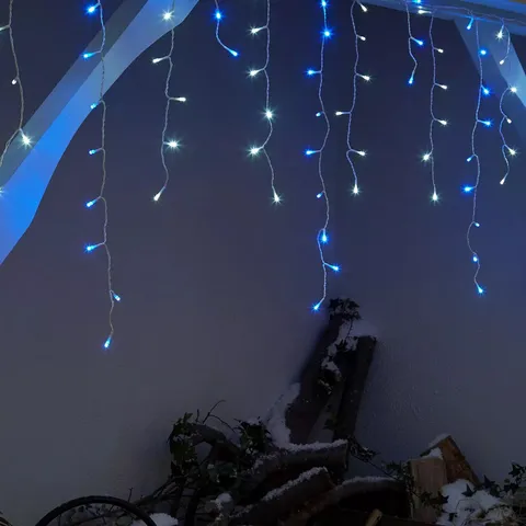 960 BLUE WHITE LRD SNOWING ICICLE LIGHTS 