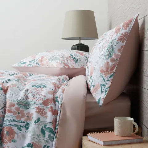 SUPERSOFT BY COZEE HOME FLORAL PRINTED 4 PIECE DUVET SET