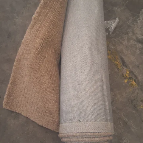 ROLLED BEIGE RUG - 200CM X UNSPECIFIED 