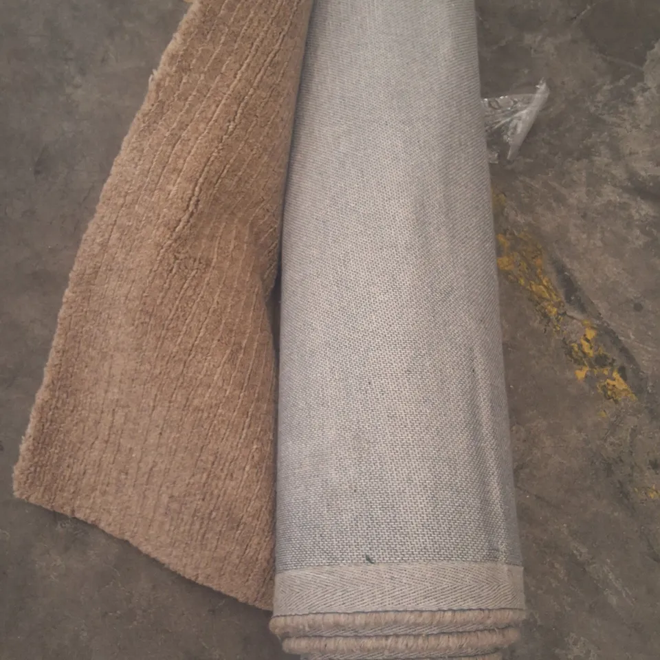 ROLLED BEIGE RUG - 200CM X UNSPECIFIED 