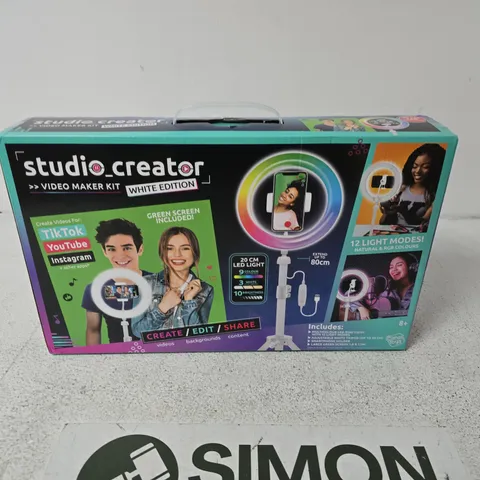 STUDIO CREATOR VIDEO MAKER KIT – WHITE EDITION