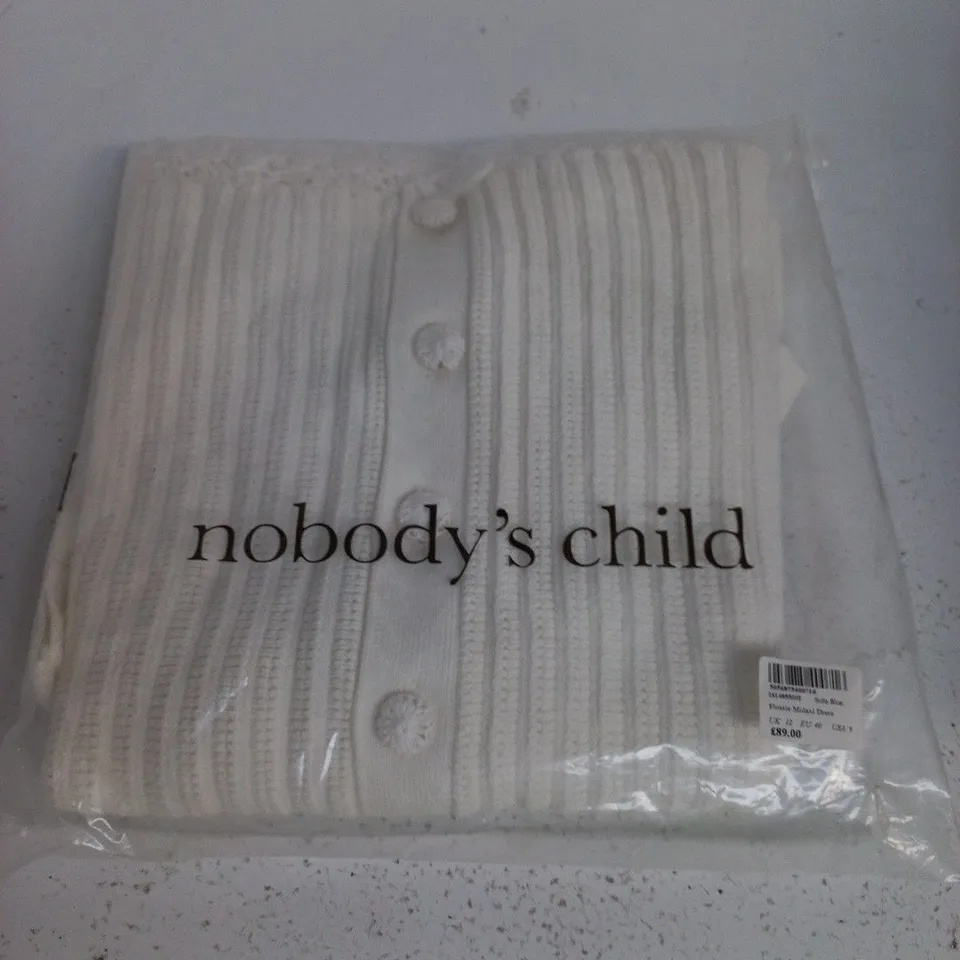 NOBODY'S CHILD FLOSSIE MIDAXI DRESS - SOFT BLUE, UK 12