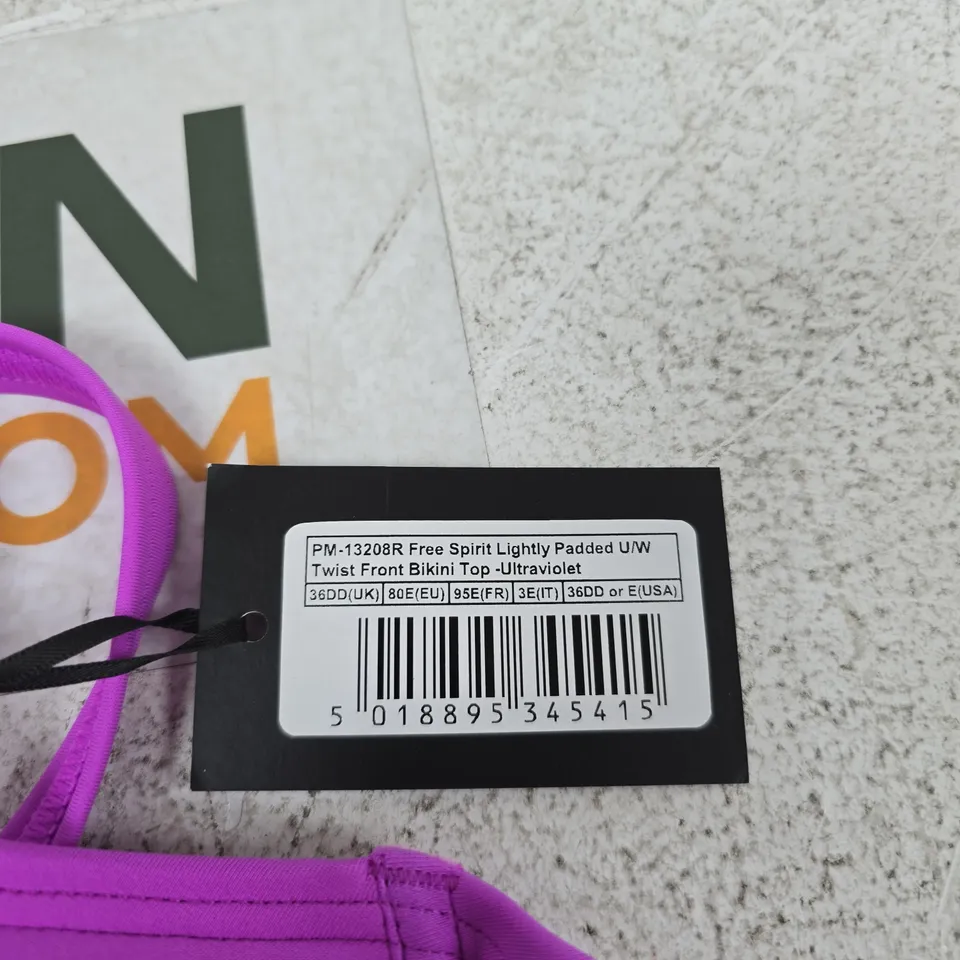 POUR MOI TWIST FRONT BIKINI TOP – ULTRAVIOLET, UK 36DD