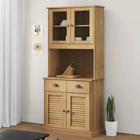 BOXED FEODORA KITCHEN PANTRY - NATURAL (2 BOXES)