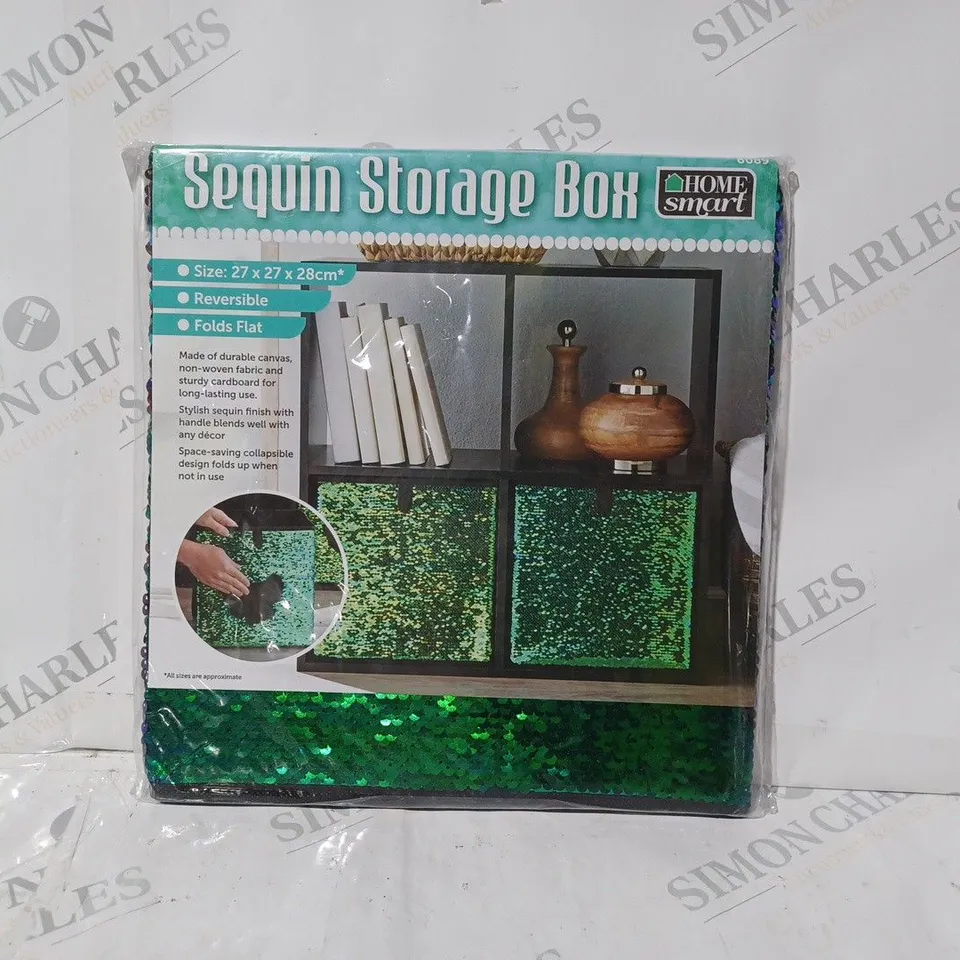 HOME SMART SEQUIN STORAGE BOX