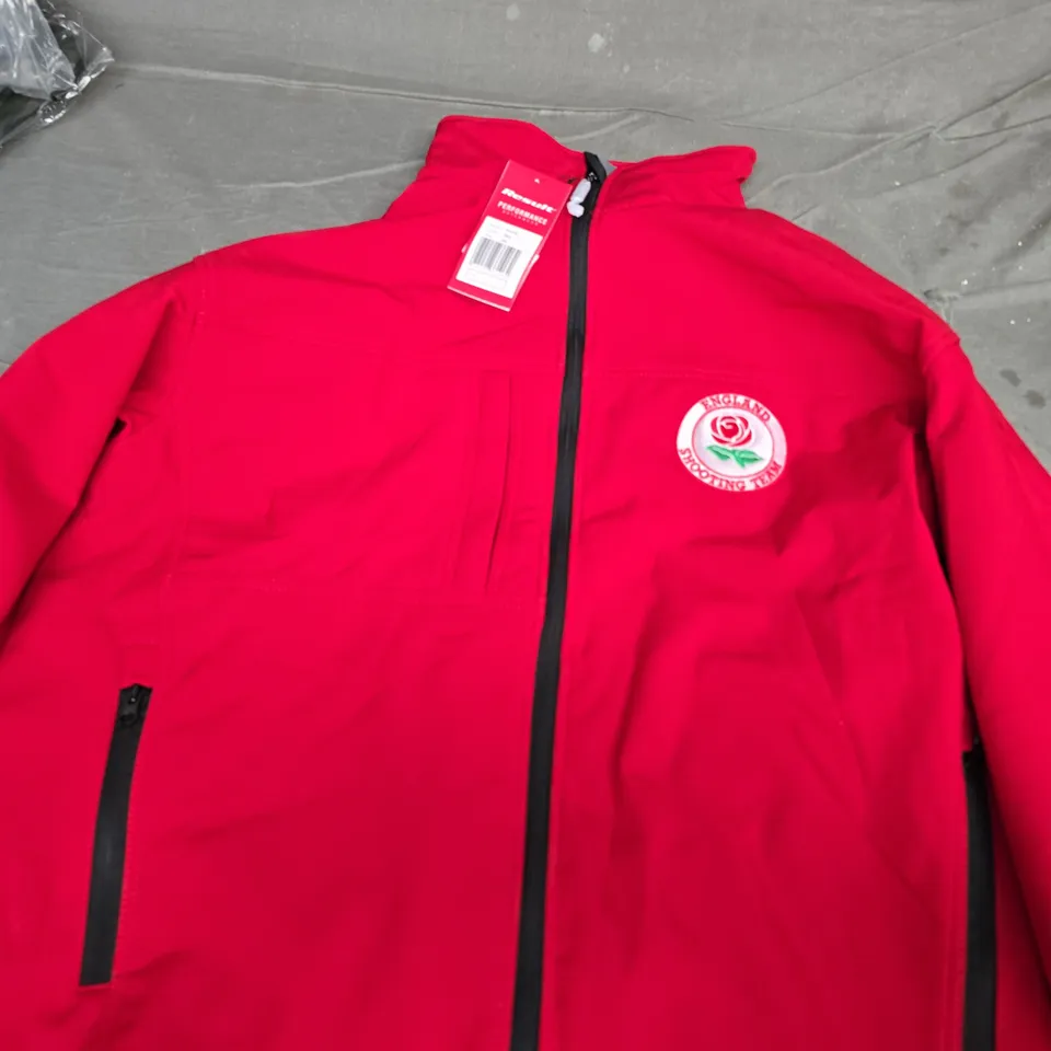 RESULT ENGLAND SHOOTING TEAM JACKET IN RED SIZE 3XL