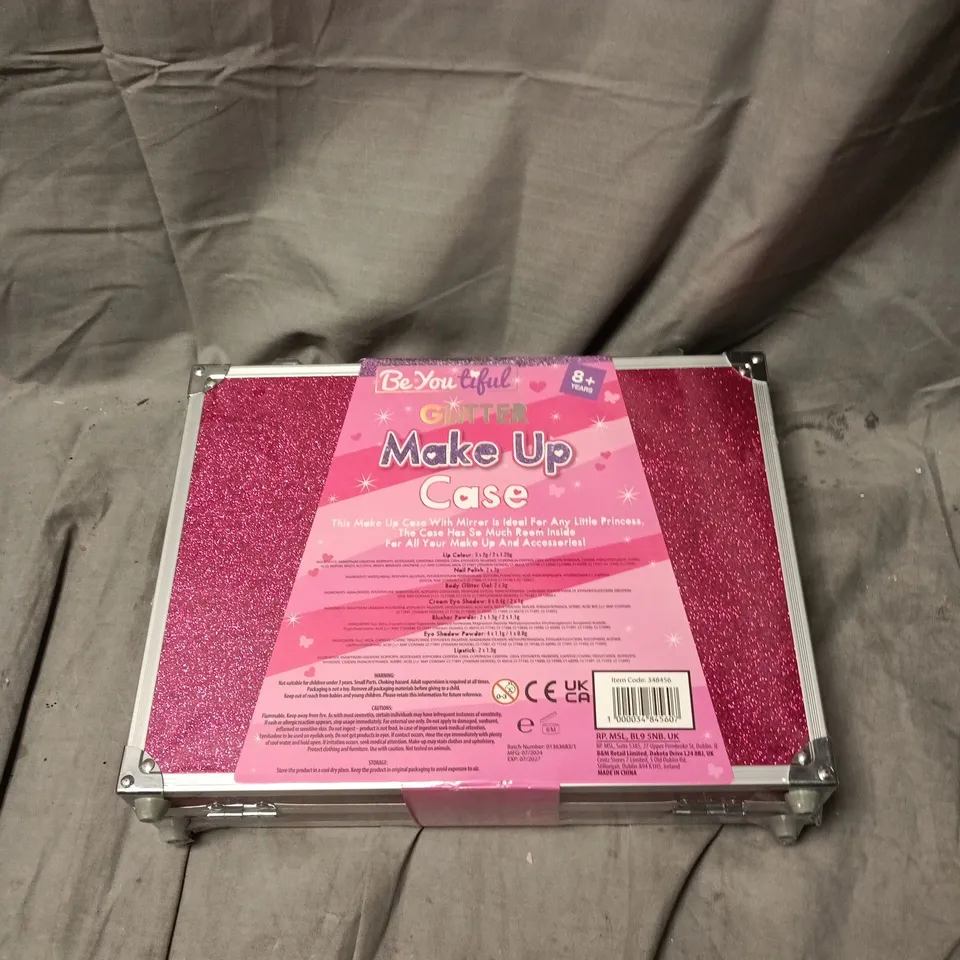 BE-YOU-TIFUL GLITTER MAKE UP CASE – PINK TOY COSMETIC SET