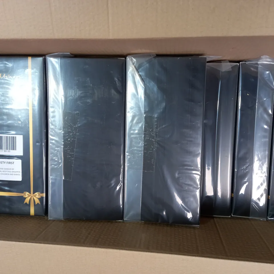 LOT OF APPROXIMATELY 22 DESIGNER FRANK USHER BLACK SCARVES	