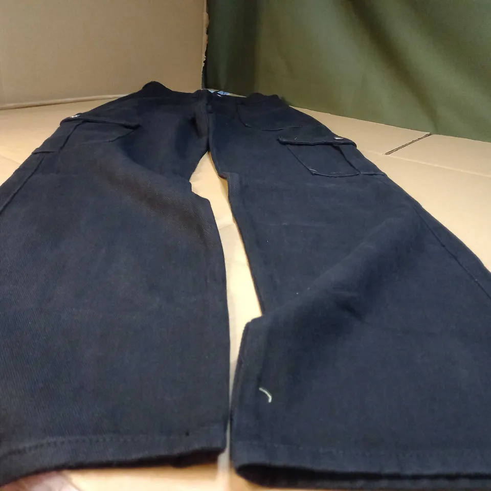 CIDER DENIM STYLE COMBAT TROUSERS - XS