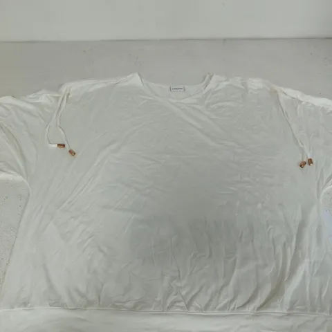 LASCANA WHITE WOMEN'S TOP, UK 18/20 (EU 44/46) 