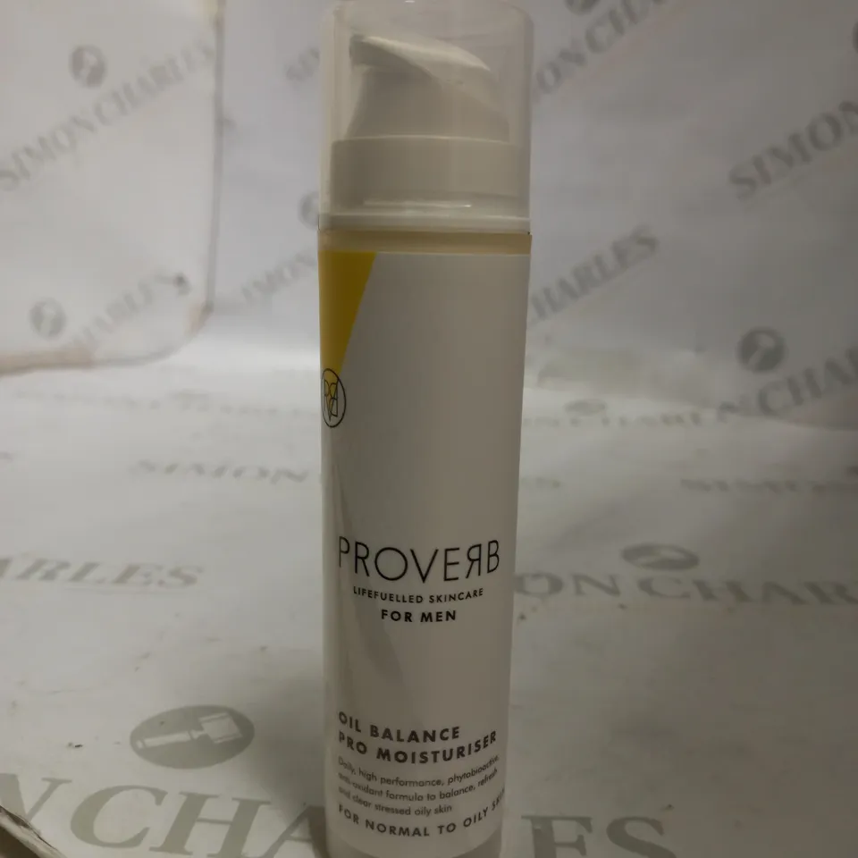 PROVERB LIFE FUELLED SKINCARE FOR MEN OIL BALANCE PRO MOISTURISER