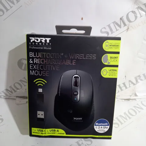 BOXED PORT BLUETOOTH + RECHARGEABLE MOUSE
