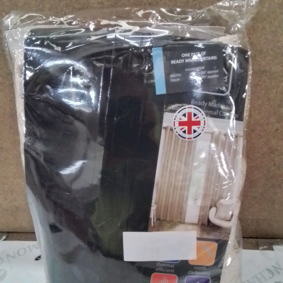 BAGGED READY MADE THERMAL CURTAINS -NATURAL- 168×229CM