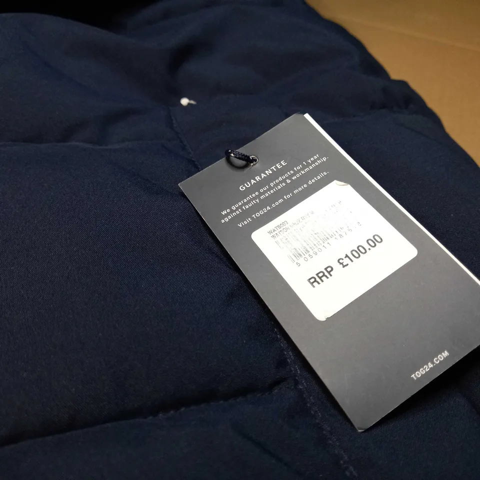 TOG 24 NAVY PADDED WINTER COAT - MEDIUM