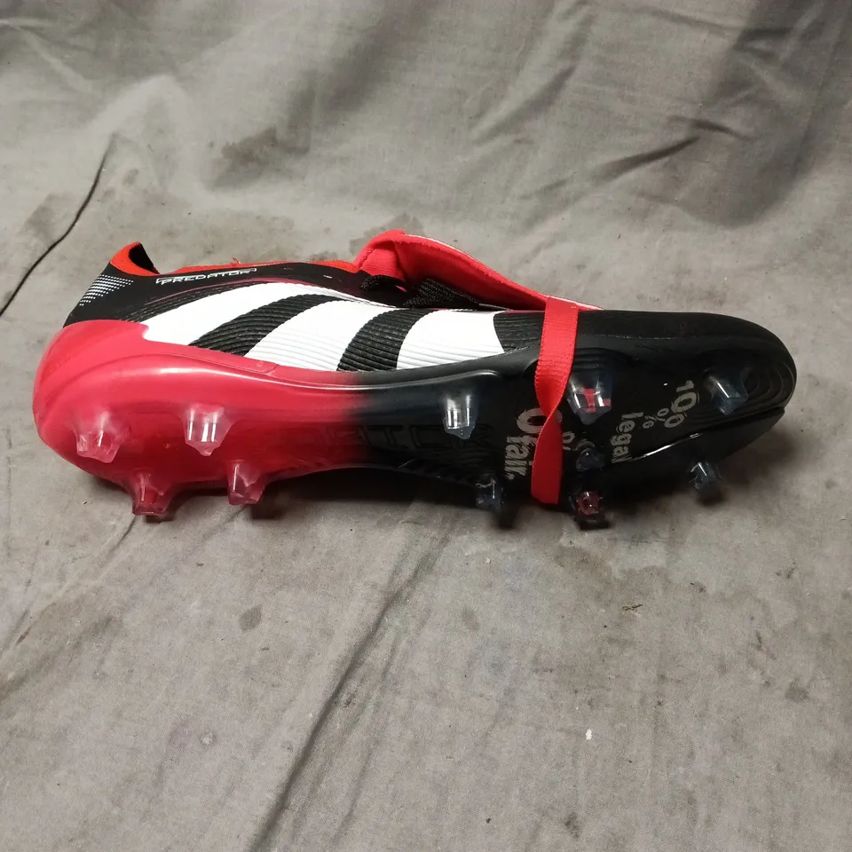ADIDAS PREDATOR FOOTBALL BOOTS – BLACK/RED SIZE 8