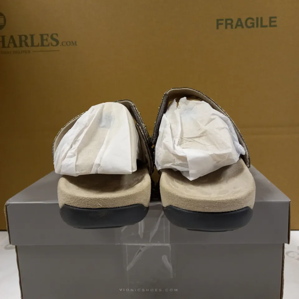 VIO SLIDE SANDLE PEWTER UK 5.5