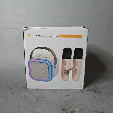 BOXED COLORFUL KARAOKE SOUND SYSTEM - K52 IN PINK