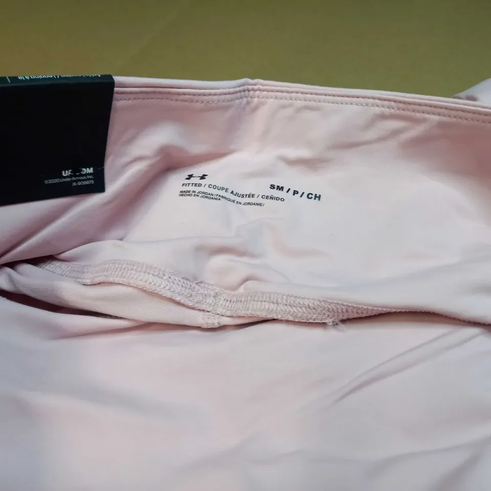 UNDER ARMOUR DUSTY PINK FITNESS LEGGINGS - SMALL