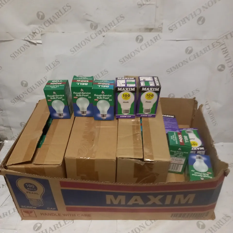 LOT TO CONTAIN 70 ASSORTED LIGHT BULBS, SPECIFICATIONS AND BRANDS MAY VARY