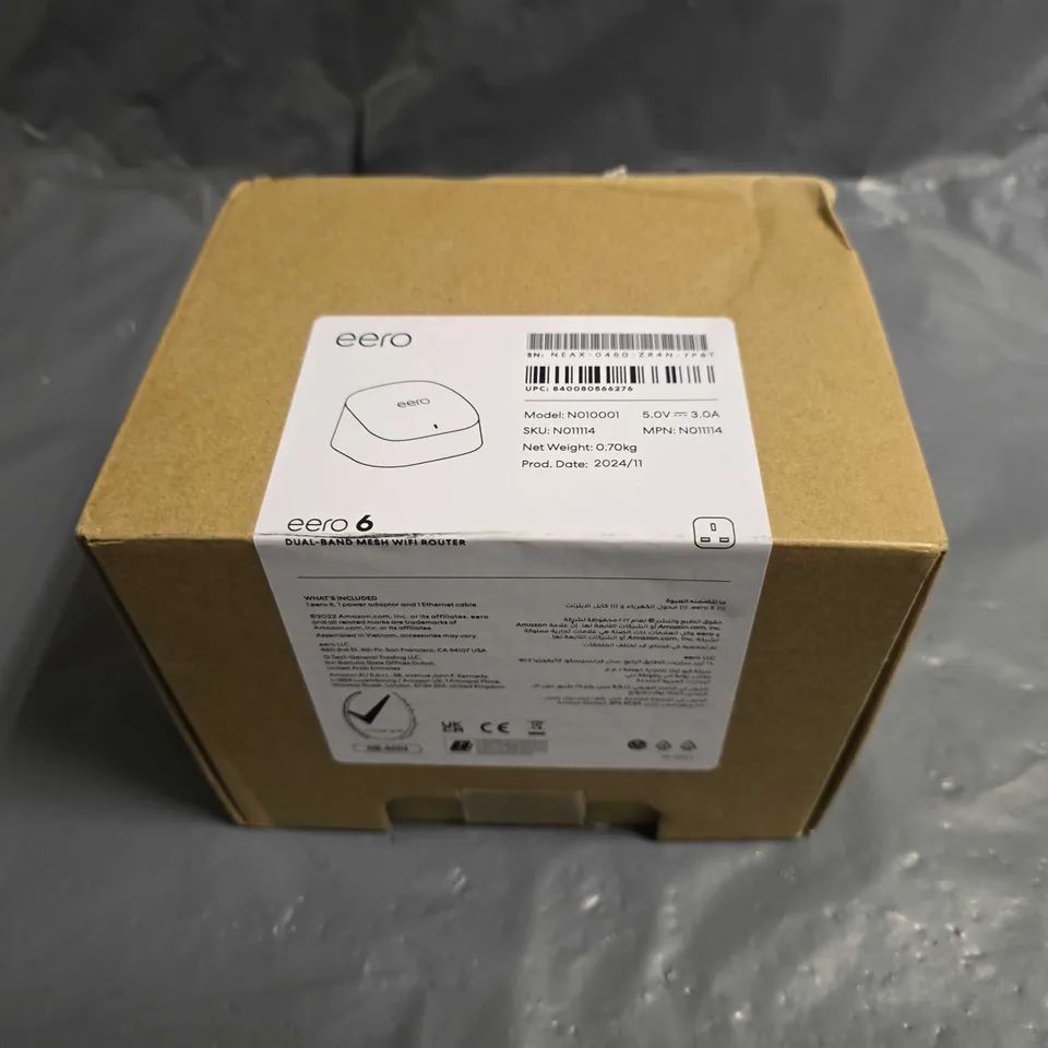 BOXED EERO DUAL BAND MESH WIFI ROUTER - N010001