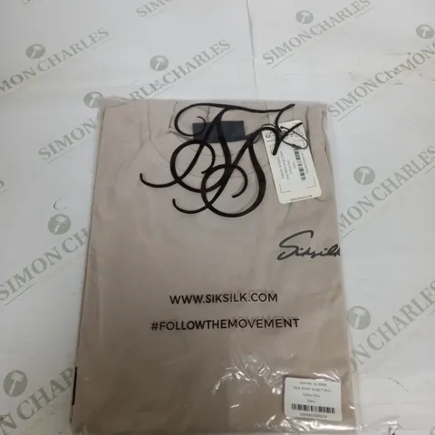 BAGGED SIKSILK SCRIPT T-SHIRT SIZE L