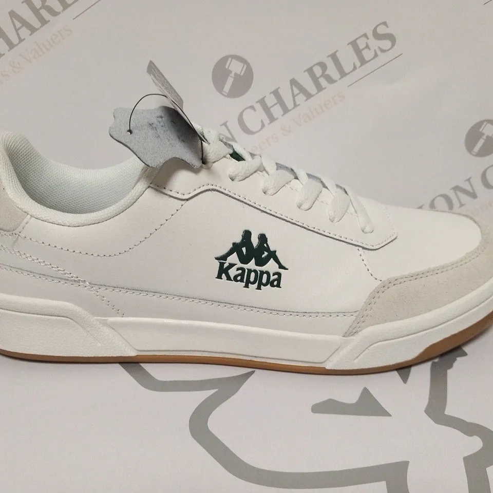 BOXED KAPPPA ATH ROCCA SN32 WHITE AND GREEN SIZE 8