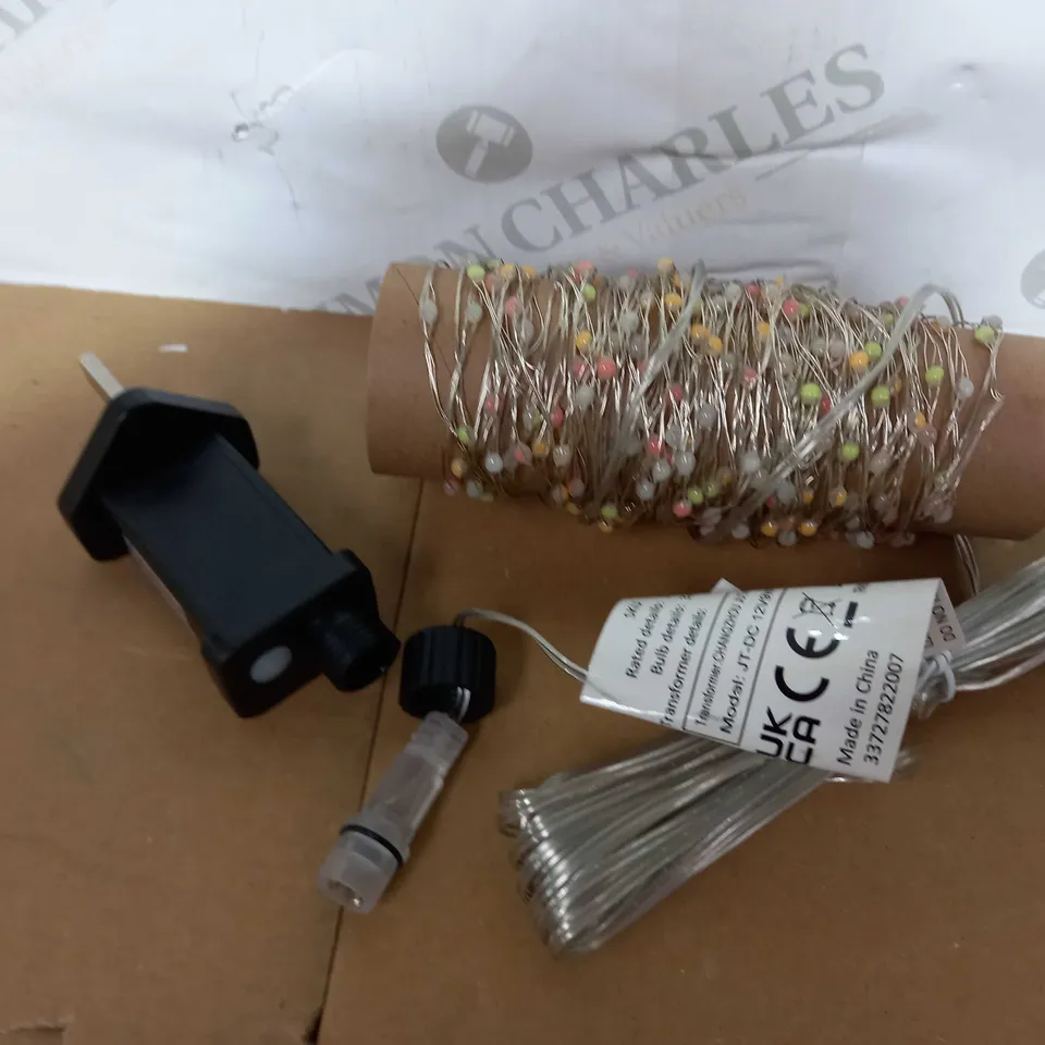 JOHN LEWIS WIRE LIGHTS WITH TIMER, 320 MULTICOLOURED LEDS