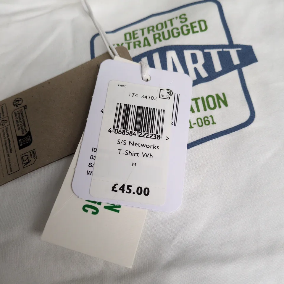 CARHARTT S/S NETWORKS T SHIRT WHITE MEDIUM WITH TAGS