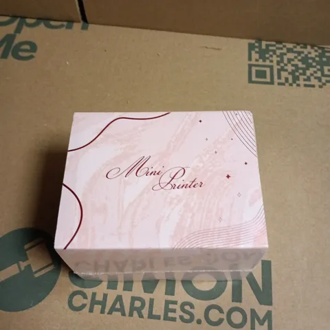 BOX OF APPROXIMATELY 8 ASSORTED ELECTRICAL ITEMS INCLUDING MINI PRINTER AND SAMA 12CM FANS 