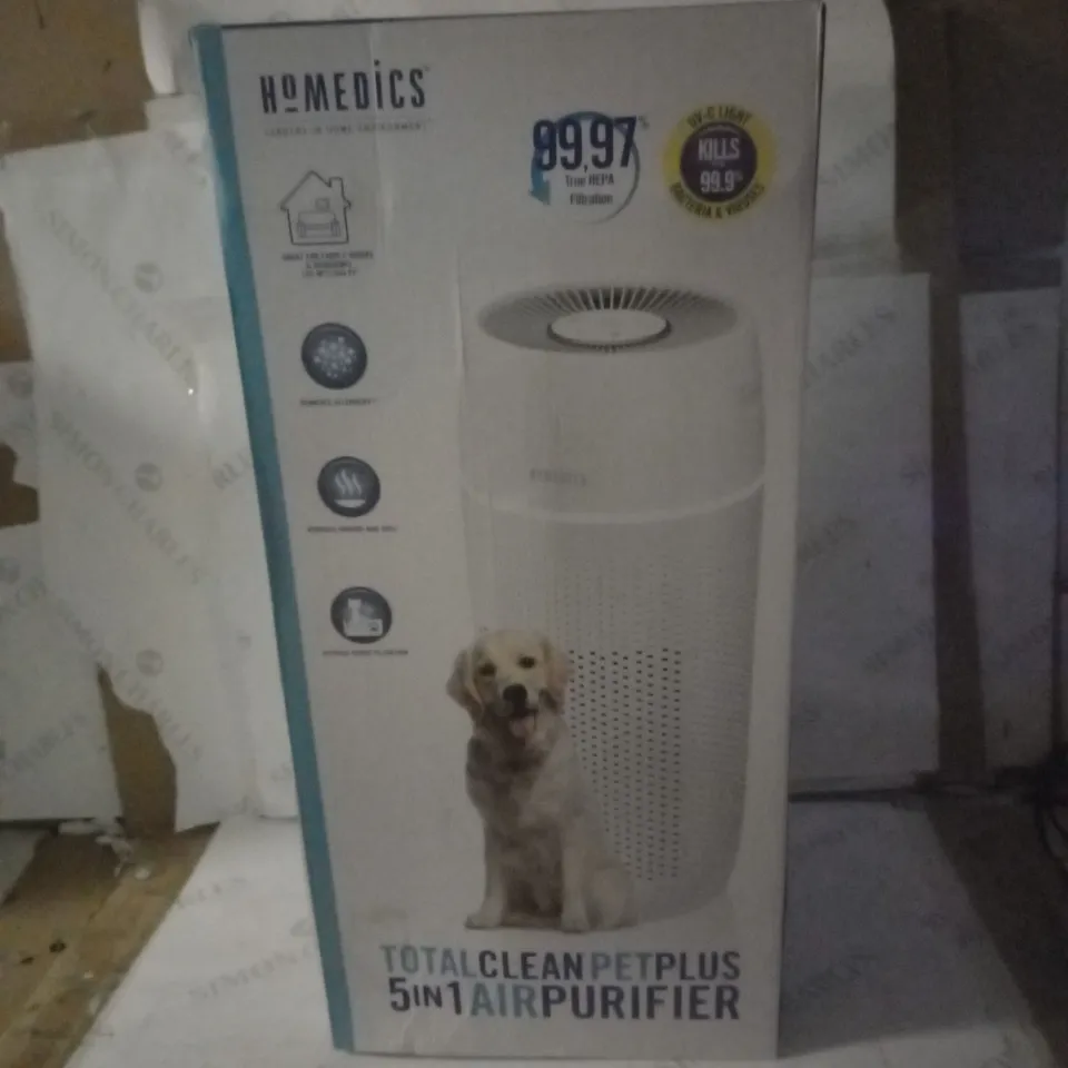 BRAND NEW BOXED HOMEDICS TOTAL CLEAN PET PLUS AIR PURIFIER 