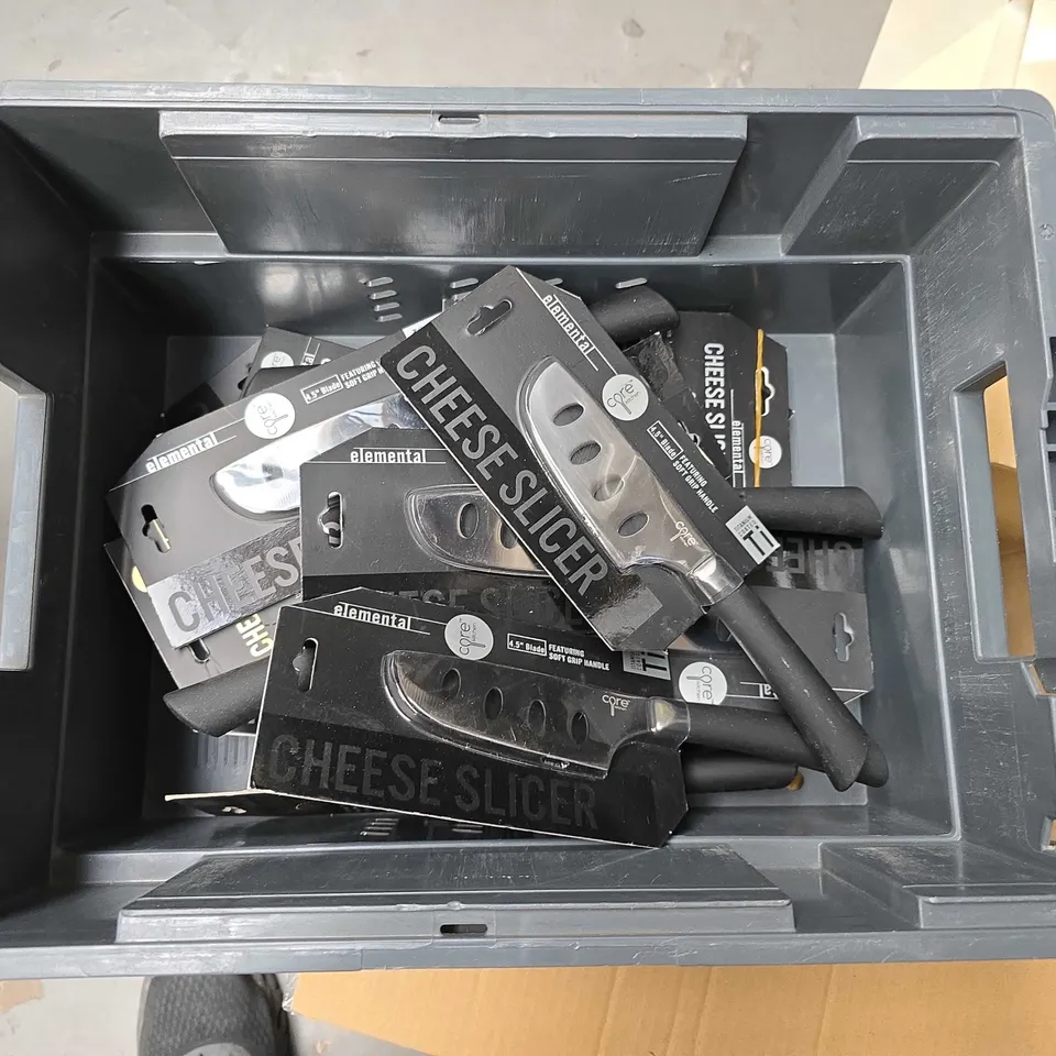 APPROXIMATELY 16 CORE ELEMENTAL CHEESE SLICERS 4.5" BLADE