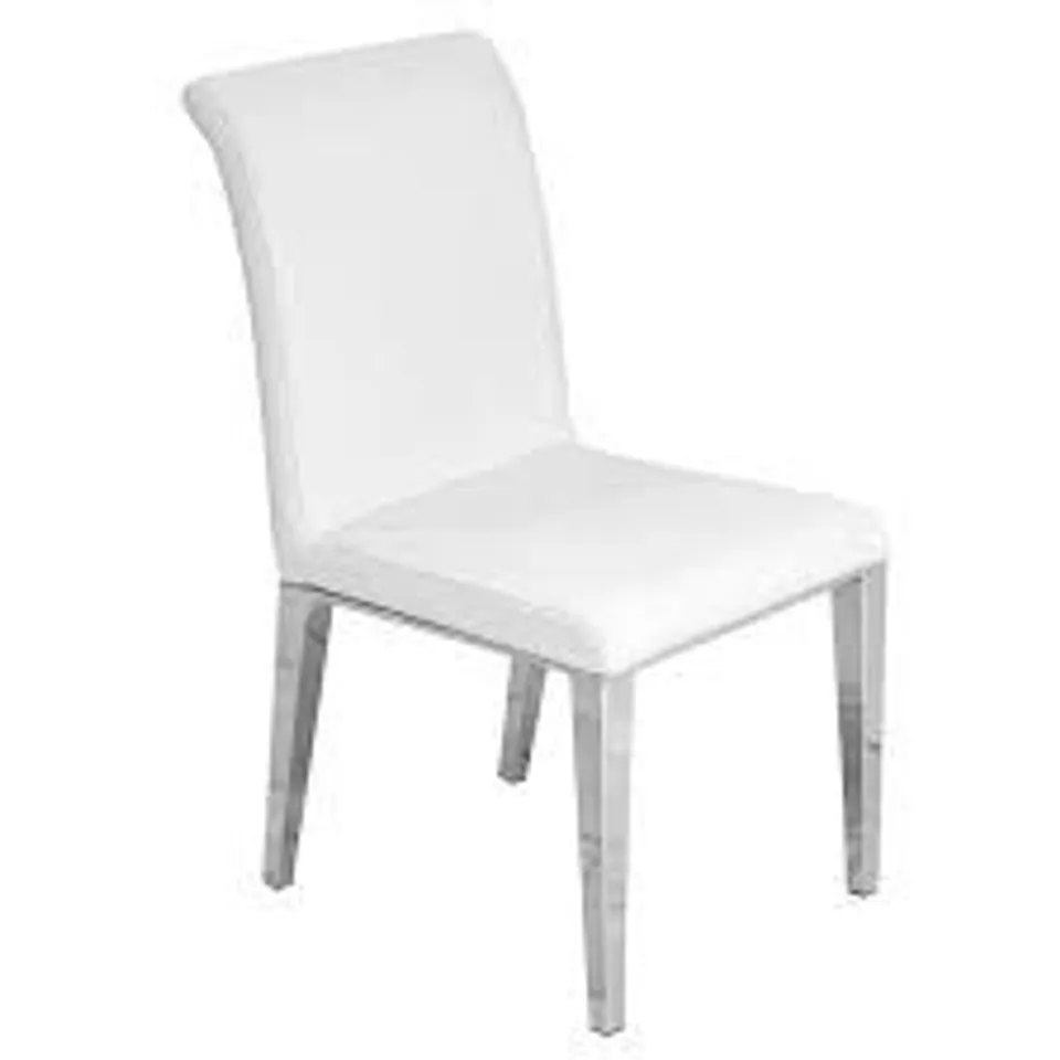 BOXED SET OF 4 KIRKLAND WHITE DINING CHAIRS (2 BOXES)