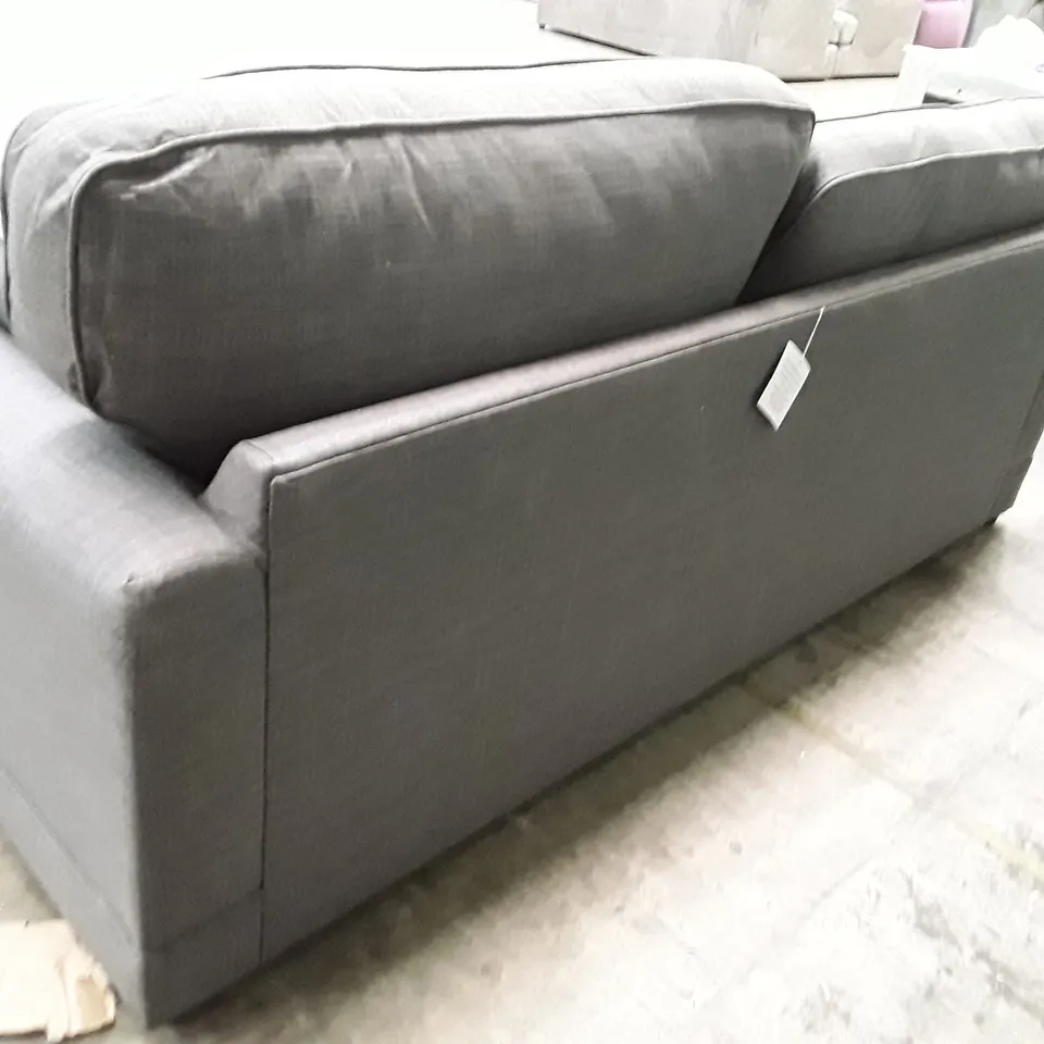 QUALITY DESIGNER NISHA 3 SEATER SOFA - GREY FABRIC 