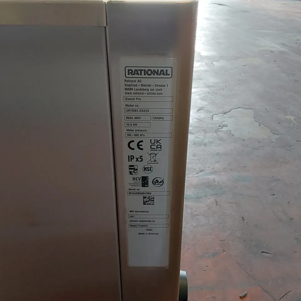 RATIONAL ICOMBI PRO LM100BE.AXAXX PROFESSIONAL COMBINATION OVEN (SPARES/REPAIRS)