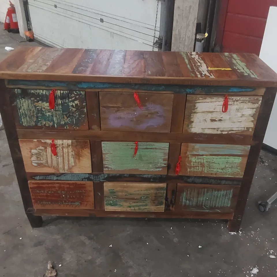 ZOUBIR SOLID WOOD 120CM W9 - DRAWER CHEST OF DRAWERS