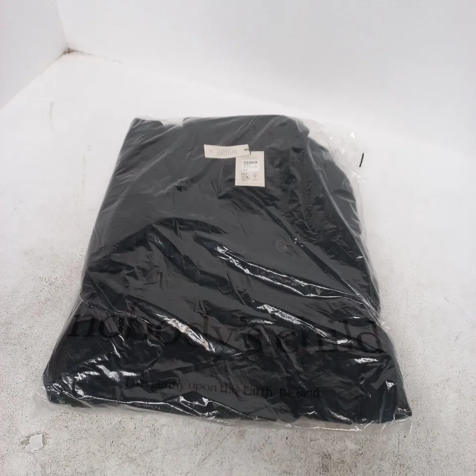 NOBODY'S CHILD WINDLE LONGLINE FUNNEL NECK COAT – UK XS (PETITE) - BLACK
