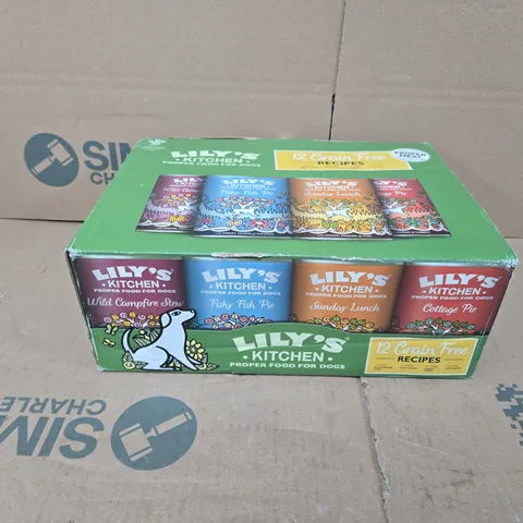 BOXED LILY'S KITCHEN GRAIN FREE MULTIPACK FOR DOGS 400G (PACK OF 12) 