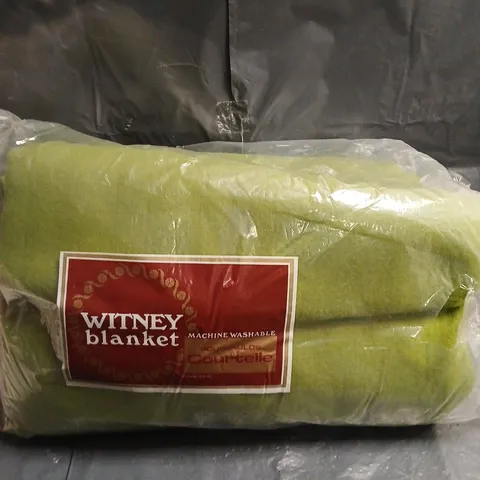 WITNEY BLANKET – MACHINE WASHABLE, GREEN - SIZE UNSPECIFIED
