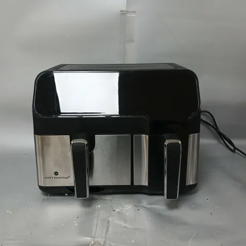 BOXED COOK'S ESSENTIALS 7.7L DUAL AIR FRYER IN BLACK