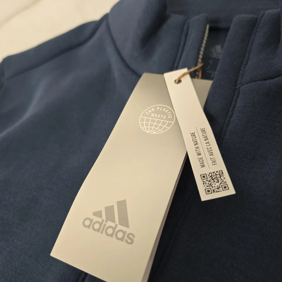 ADIDAS SLEEVELESS ZIP-TOP VEST – NAVY (UK S)