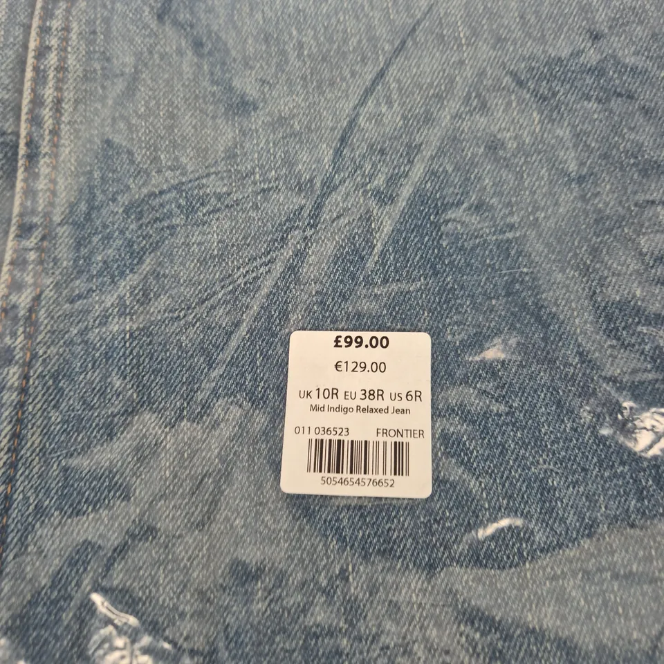 MINT VELVET MID INDIGO RELAXED JEANS – UK 10R (EU 38R, US 6R) – IN PACKAGING