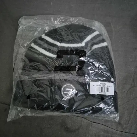 BAGGED DRUIDS ACTIVE BEANIE - BLACK