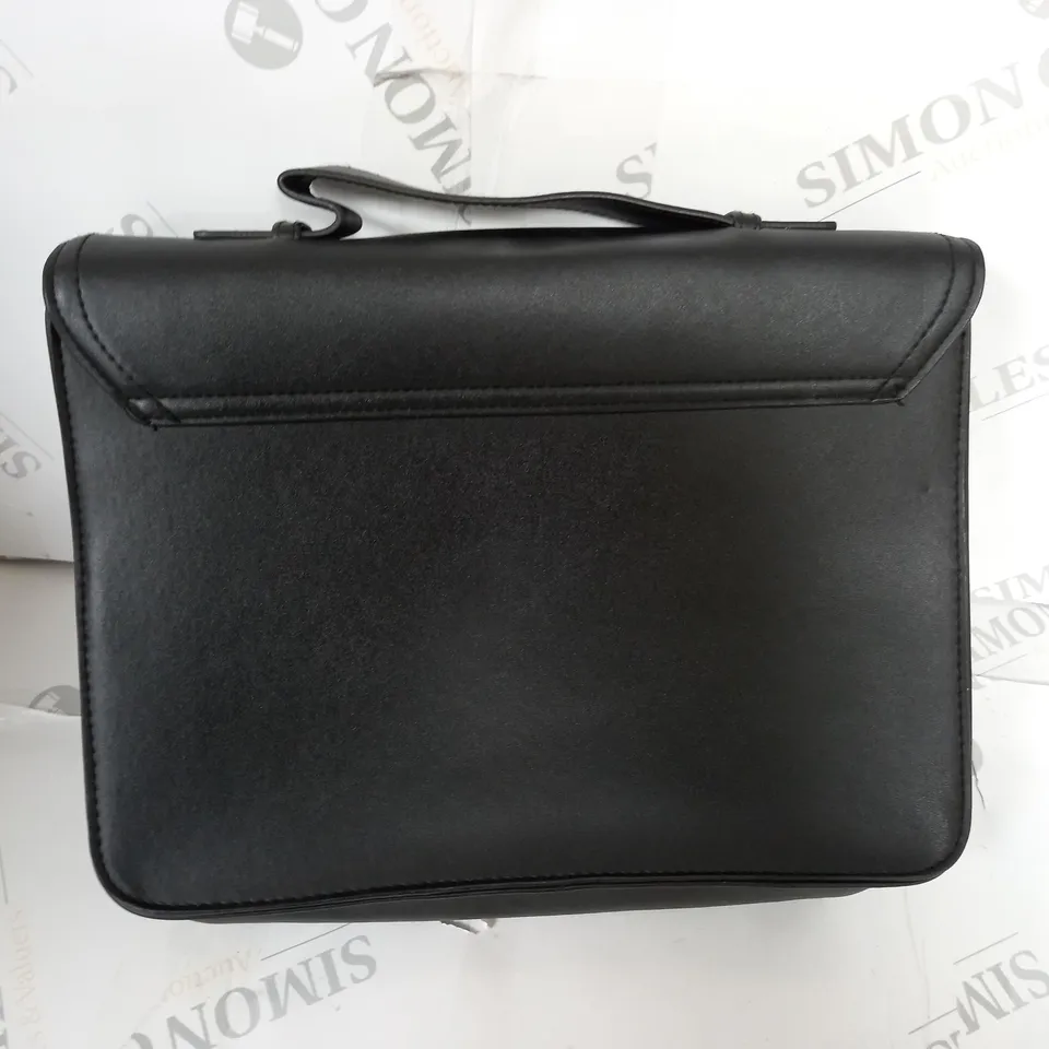 HOGWARTS BLACK LEATHER LOOK SATCHEL BAG