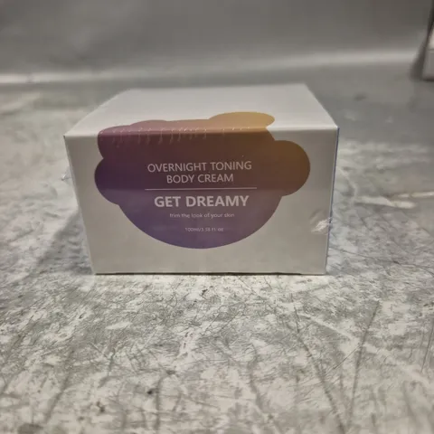 APPROXIMATELY 20 SEALED GET DREAMY OVERNIGHT TONING BODY CREAM 100ML