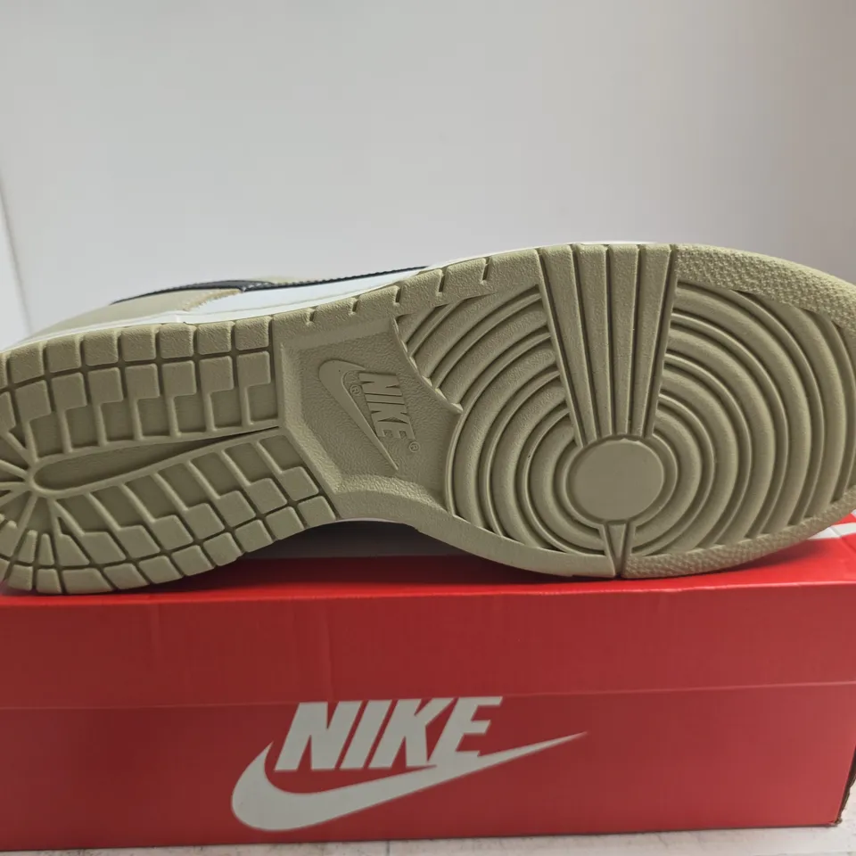 BOXED PAIR OF NIKE DUNK LOW DESERT TRAINERS – UK SIZE 13