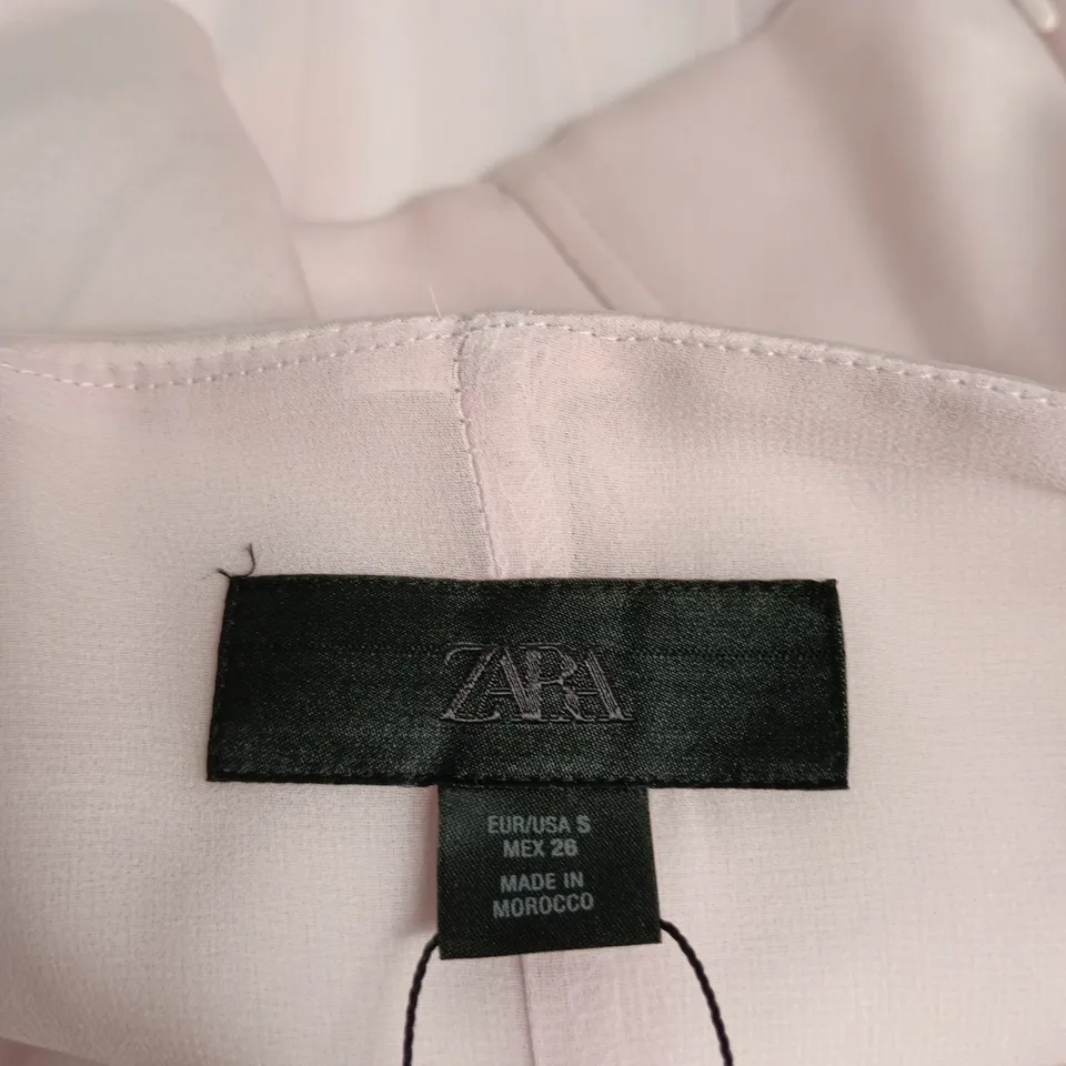 ZARA PINK SATIN TOP – WOMEN’S, UK8 (EU S/US S) – MADE IN MOROCCO
