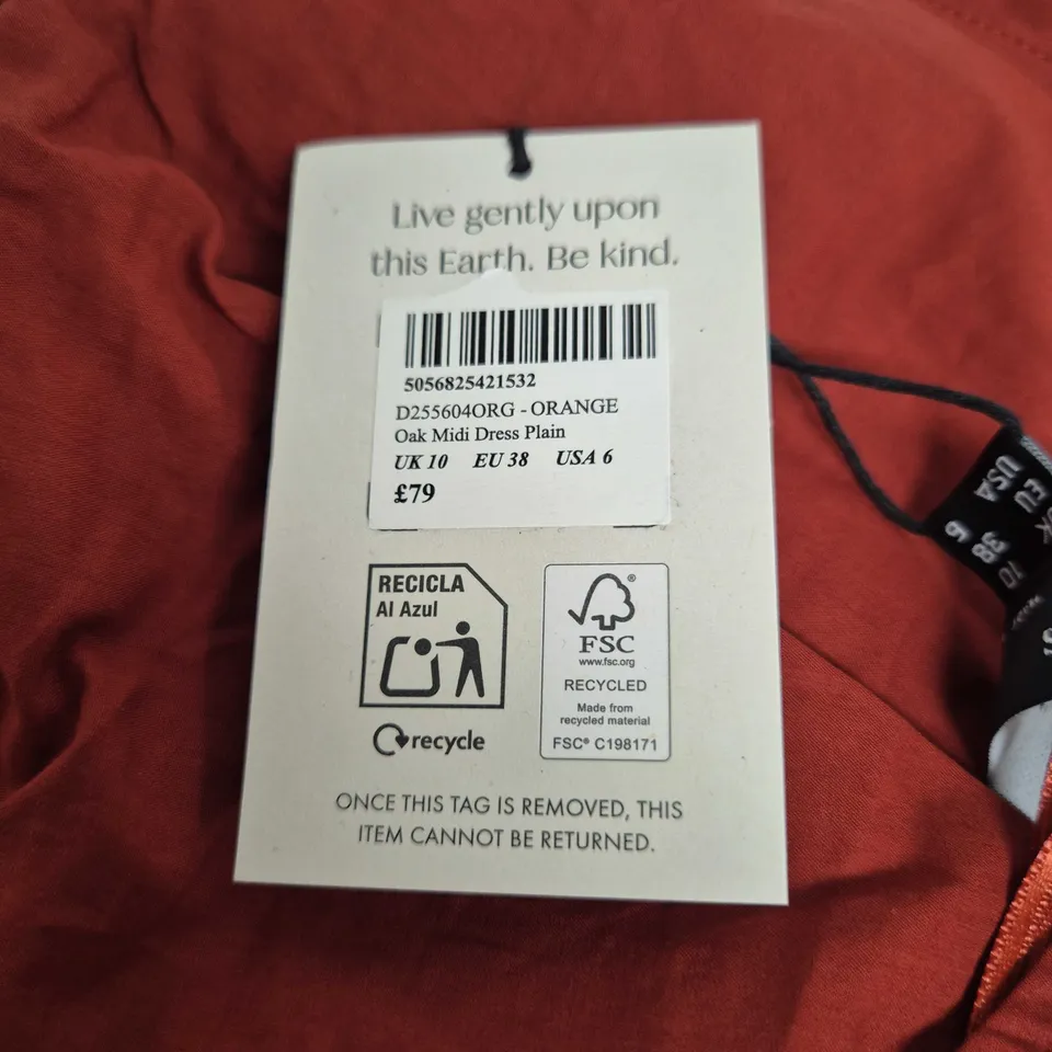 NOBODYS CHILD OAK MIDI DRESS – UK 10 (EU 38)