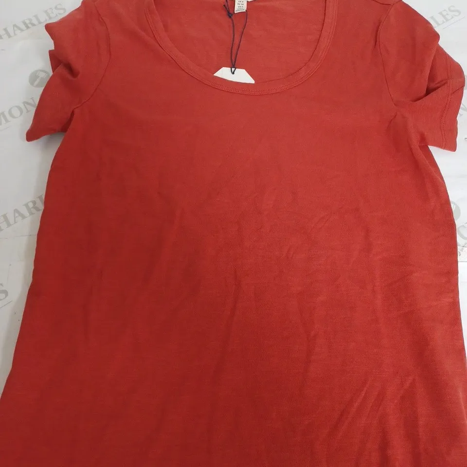 SEASALT CORNWALL GALA T-SHIRT TOMATO - UK 8